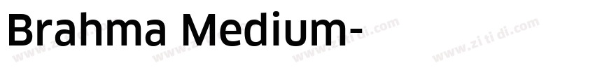 Brahma Medium字体转换